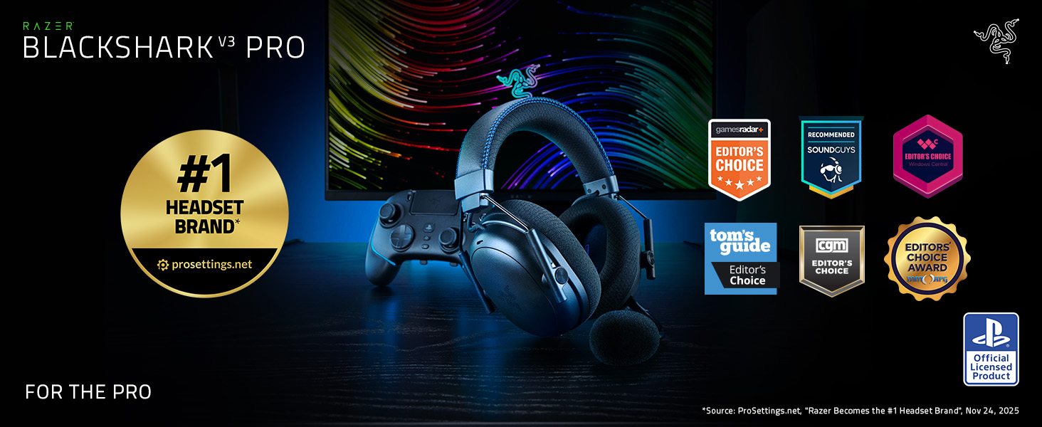 Amazon.com: Razer BlackShark V3 Pro Wireless ANC Gaming Headset